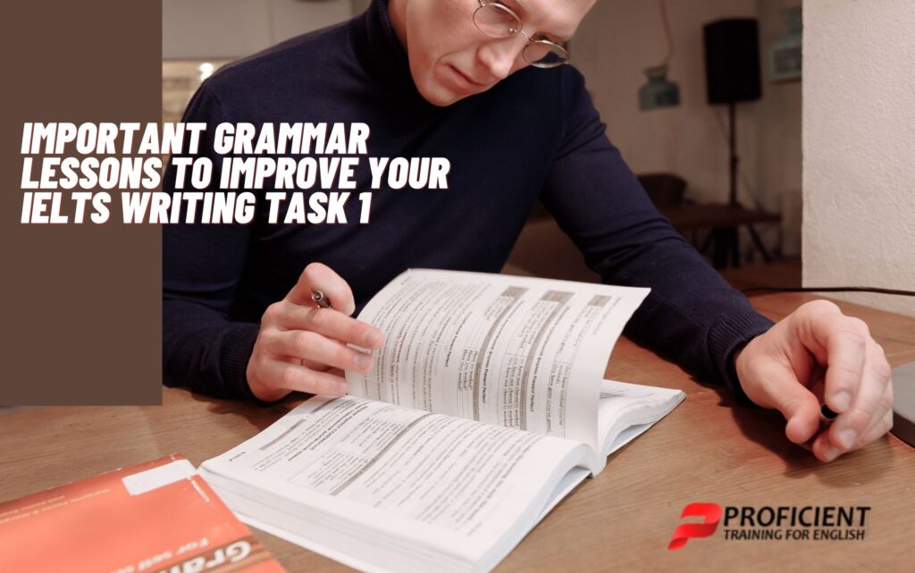 Man Learning IELTS Grammar Lessons